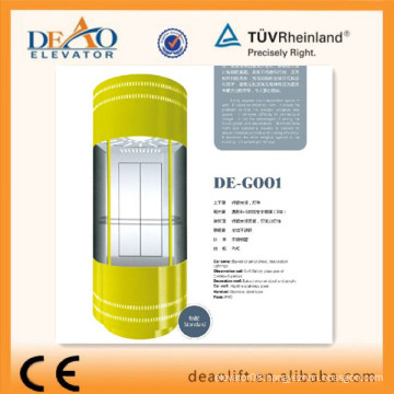 Machine roomless Observation Elevator With Round Safety Glass